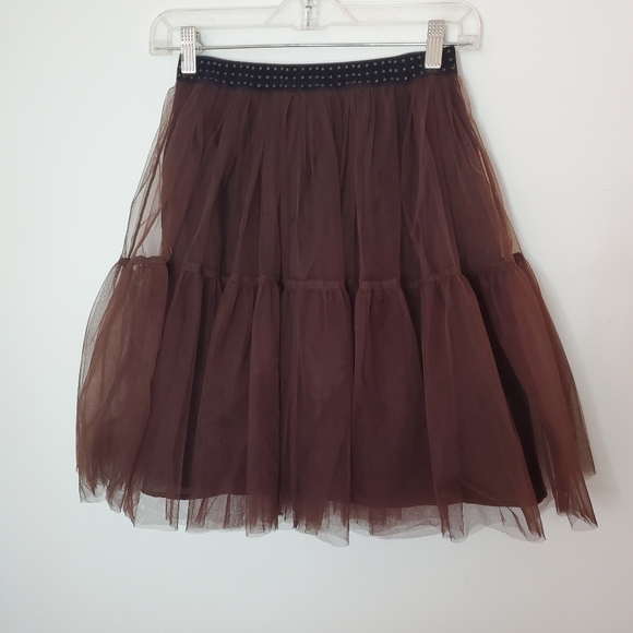 yargici Dresses & Skirts - YARGICI Brown Tulle Miniskirt 6